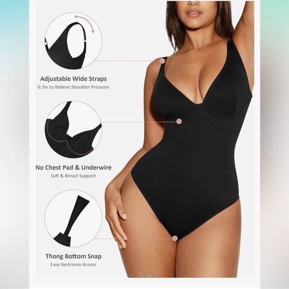 NWT FeelinGirl Shapewear Bodysuit - Picture 3 of 8
